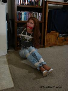 tucson-tied.com - Stacie Snow Tied And Gagged in White Heels! thumbnail